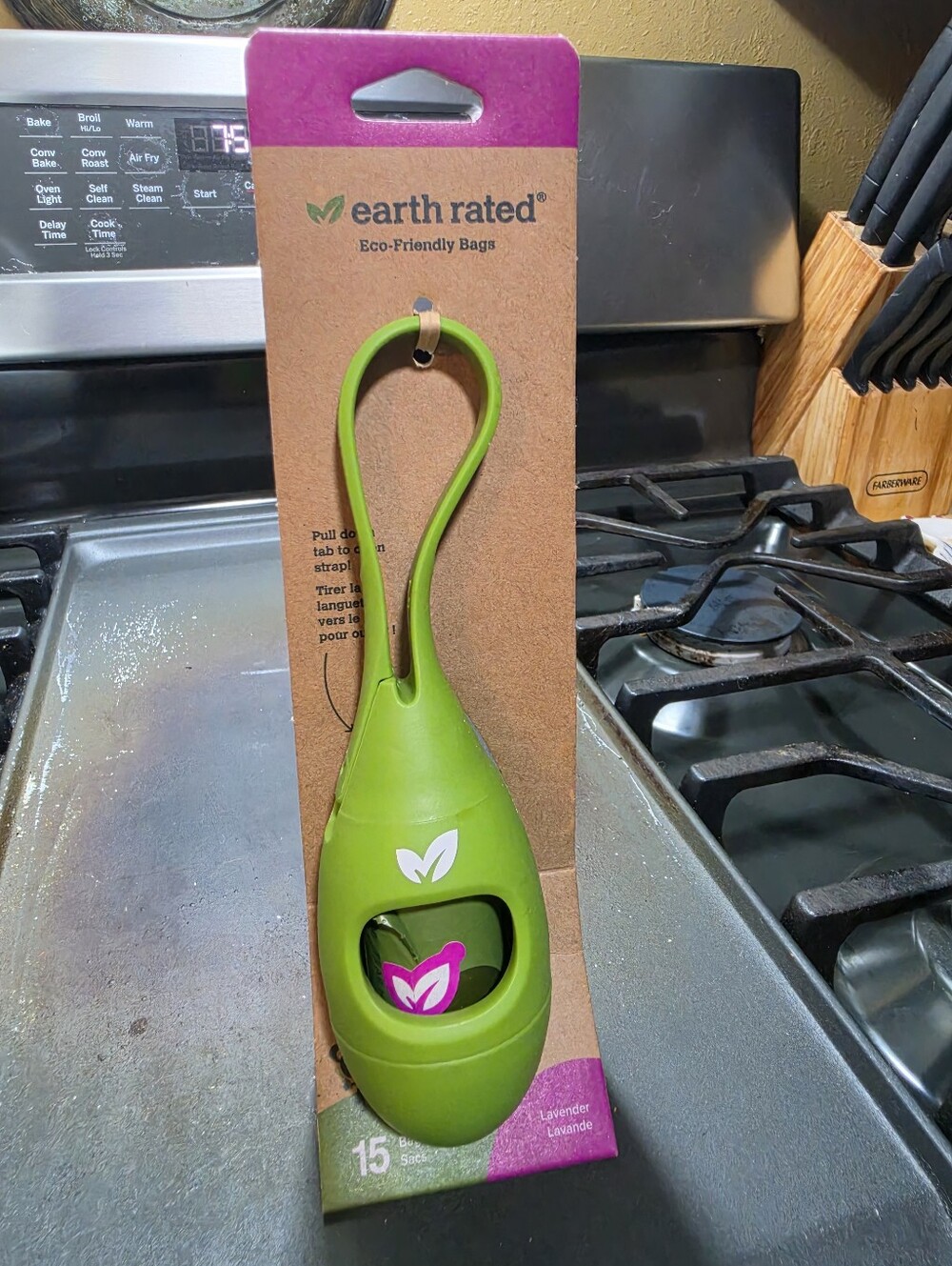 Green Dog Waste Bag Dispenser with Clip - Eco-Friendly